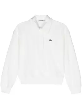 Lacoste махровая рубашка поло, белый