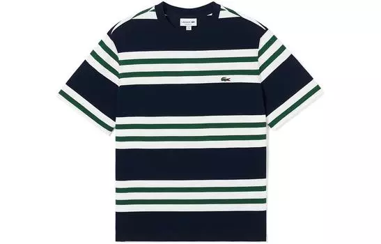 LACOSTE Мужская футболка, цвет 291/ dark green + white