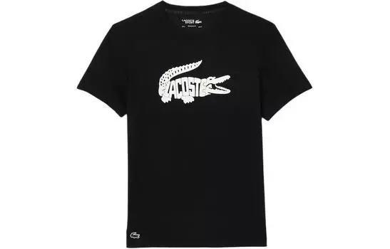 LACOSTE Мужская футболка, цвет Black/True White