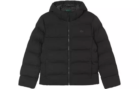 LACOSTE Мужская стеганая куртка, цвет Black