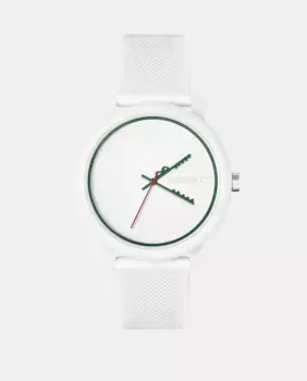 Lacoste мужские часы 12.12 2011308 белые силиконовые, белый