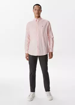 Lacoste мужские черные брюки узкого кроя с принтом Lacoste