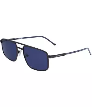 Lacoste Мужские квадратные солнцезащитные очки L255S 56 мм, серый