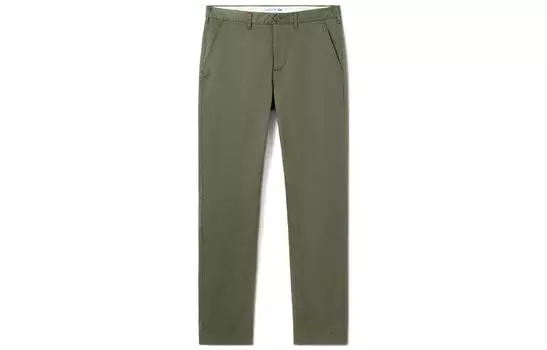 LACOSTE Мужские повседневные брюки, цвет Army Green