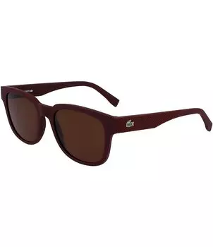 Lacoste Мужские прямоугольные солнцезащитные очки L982S 53 мм, красный