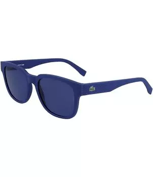 Lacoste Мужские прямоугольные солнцезащитные очки L982S 53 мм, синий
