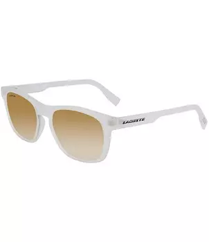 Lacoste Мужские прямоугольные солнцезащитные очки L988s 54 мм, белый