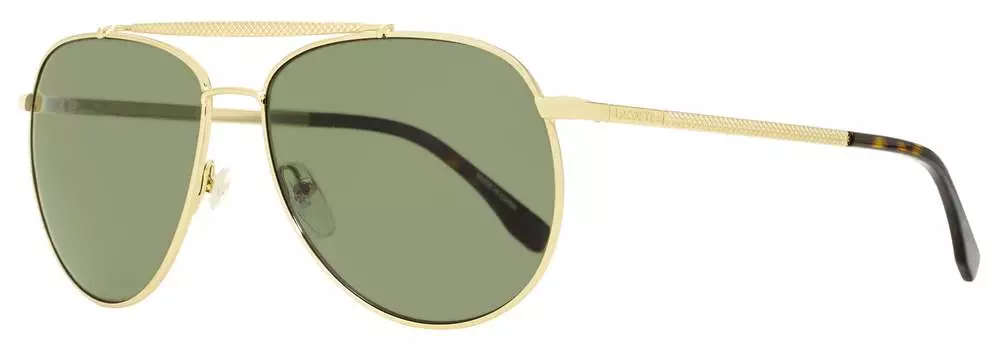 Lacoste Мужские солнцезащитные очки-пилоты L177SP цвет 714 Золото/Гавана 59мм