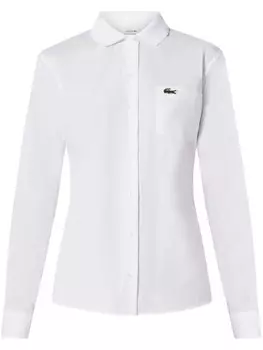 Lacoste поплиновая рубашка, белый