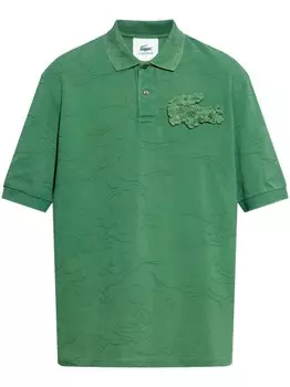 Lacoste рубашка поло с аппликацией, зеленый