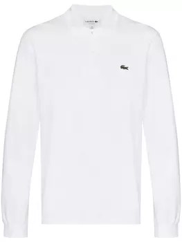 Lacoste рубашка поло с длинными рукавами и логотипом, белый