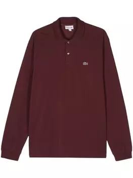 Lacoste рубашка поло с нашивками под крокодила, красный