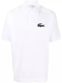 Lacoste рубашка поло с вышитым логотипом, белый