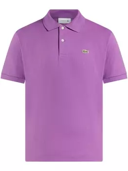 Lacoste рубашка поло с вышитым логотипом, фиолетовый
