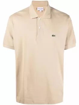 Lacoste рубашка поло с вышитым логотипом, нейтральный
