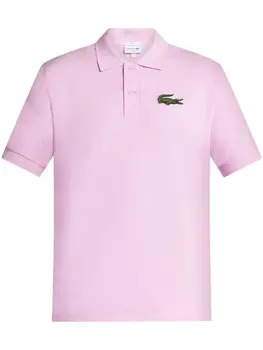 Lacoste рубашка поло с вышитым логотипом, розовый