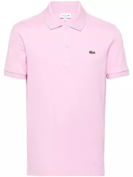 Lacoste рубашка поло с вышитым логотипом, розовый