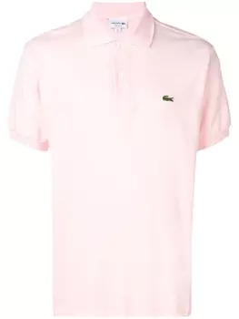 Lacoste рубашка-поло с вышитым логотипом, розовый