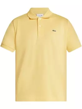 Lacoste рубашка поло с вышитым логотипом, желтый
