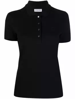 Lacoste рубашка поло узкого кроя, черный