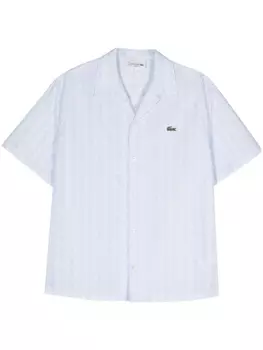 Lacoste рубашка с короткими рукавами и монограммой, синий