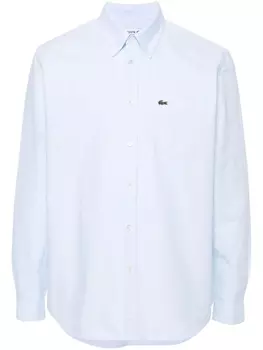 Lacoste рубашка с нашивкой-логотипом, синий