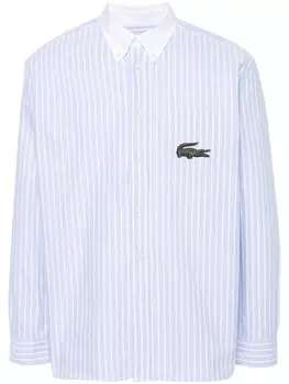 Lacoste рубашка с нашивкой-логотипом, синий