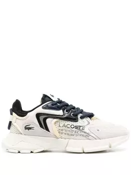 Lacoste сетчатые кроссовки с логотипом, нейтральный цвет