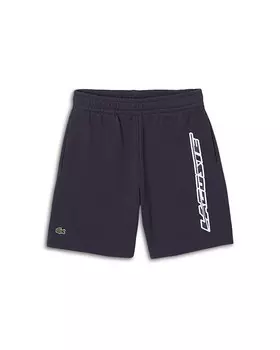 Lacoste Шорты для мальчиков из органического хлопка с контрастным логотипом - Little Kid, синий