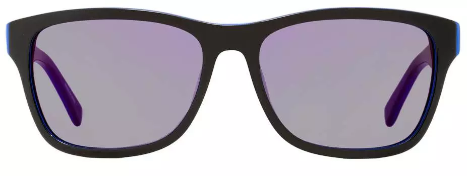 Lacoste Солнцезащитные очки унисекс прямоугольной формы L683S цвет 006 Черные/Синие 55 мм