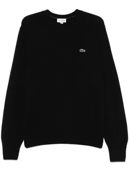 Lacoste свитер с круглым вырезом, черный