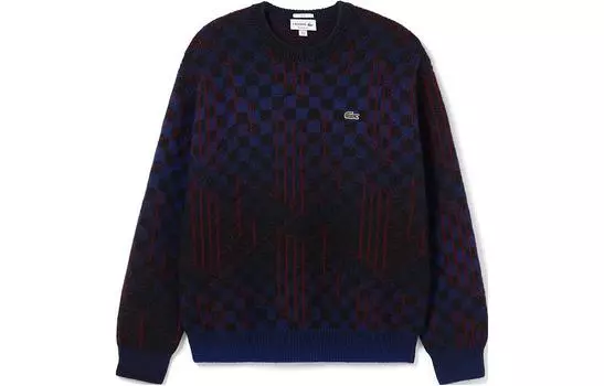 LACOSTE Свитер унисекс, цвет Blue and black check