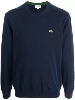 Lacoste толстовка с вышитым логотипом, синий