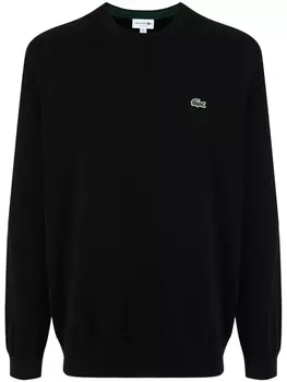 Lacoste толстовка с вышивкой, черный