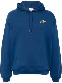 Lacoste толстовка свободного кроя с капюшоном, синий