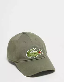 Lacoste – зеленая бейсболка с логотипом