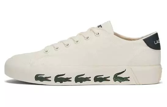 LACOSTE Женская обувь для скейтбординга, White/Green