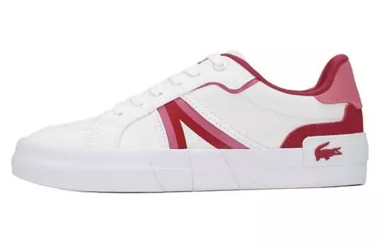 LACOSTE Женская обувь для скейтбординга, White/Red
