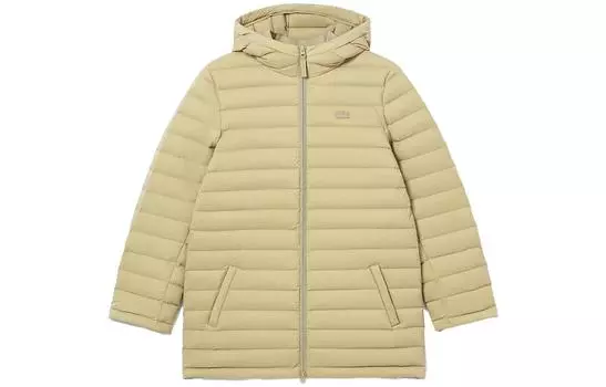 LACOSTE Женская стеганая куртка, цвет Camel