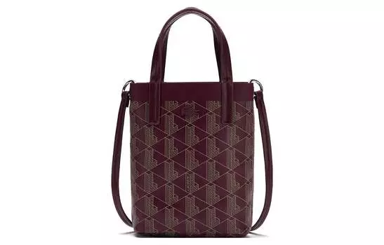 LACOSTE Женская сумка через плечо, Deep red spelled with apricot