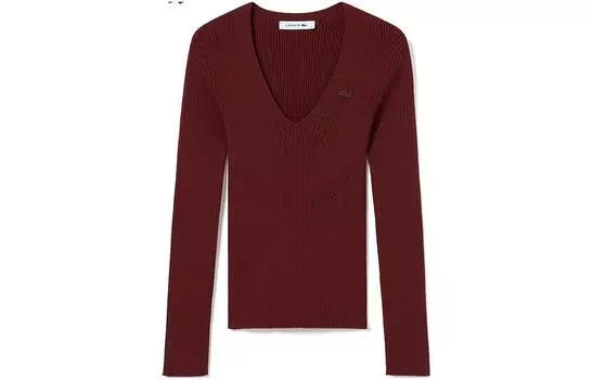 LACOSTE Женский свитер, цвет Burgundy wine-red