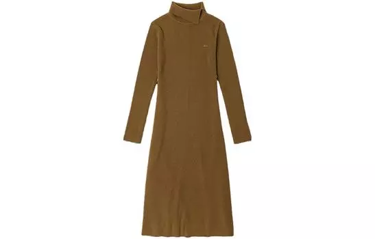 LACOSTE Женское платье с длинными рукавами, цвет Brown