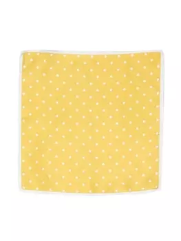 Lady Anne шелковый платок в горох, желтый