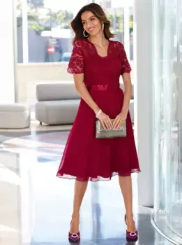 Lady кружевное платье "платье", цвет Kirsche