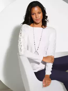 Lady свитер "летучая мышь" "Свитер", цвет Ecru