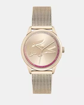 Ladycroc 2001261 женские часы из золотой стали Lacoste, золотой