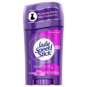 LadySpeed, Дезодорант, освежающий душ, 39,6 г Lady Speed Stick