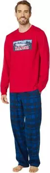Лагерный пижамный комплект, стандартный L.L.Bean, цвет Nautical Red