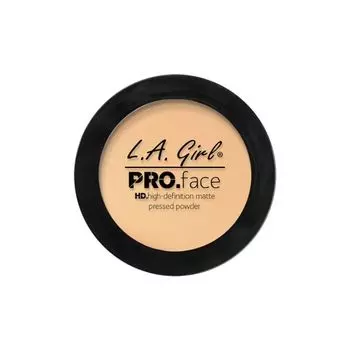 Lagirl профессионал. пудра для лица hd матовая компактная L.A. Girl, цвет creamy natural, 7 гр