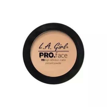 Lagirl профессионал. пудра для лица hd матовая компактная L.A. Girl, цвет nude beige, 7 гр